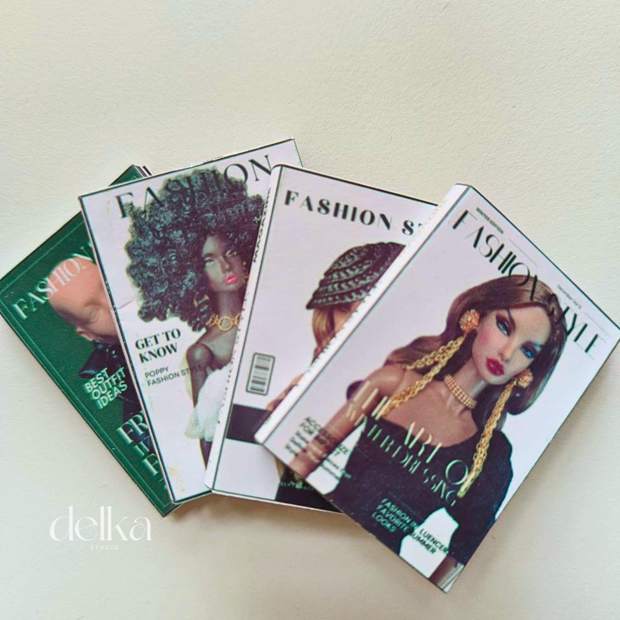 12 inch fashion magazines for fashion dolls