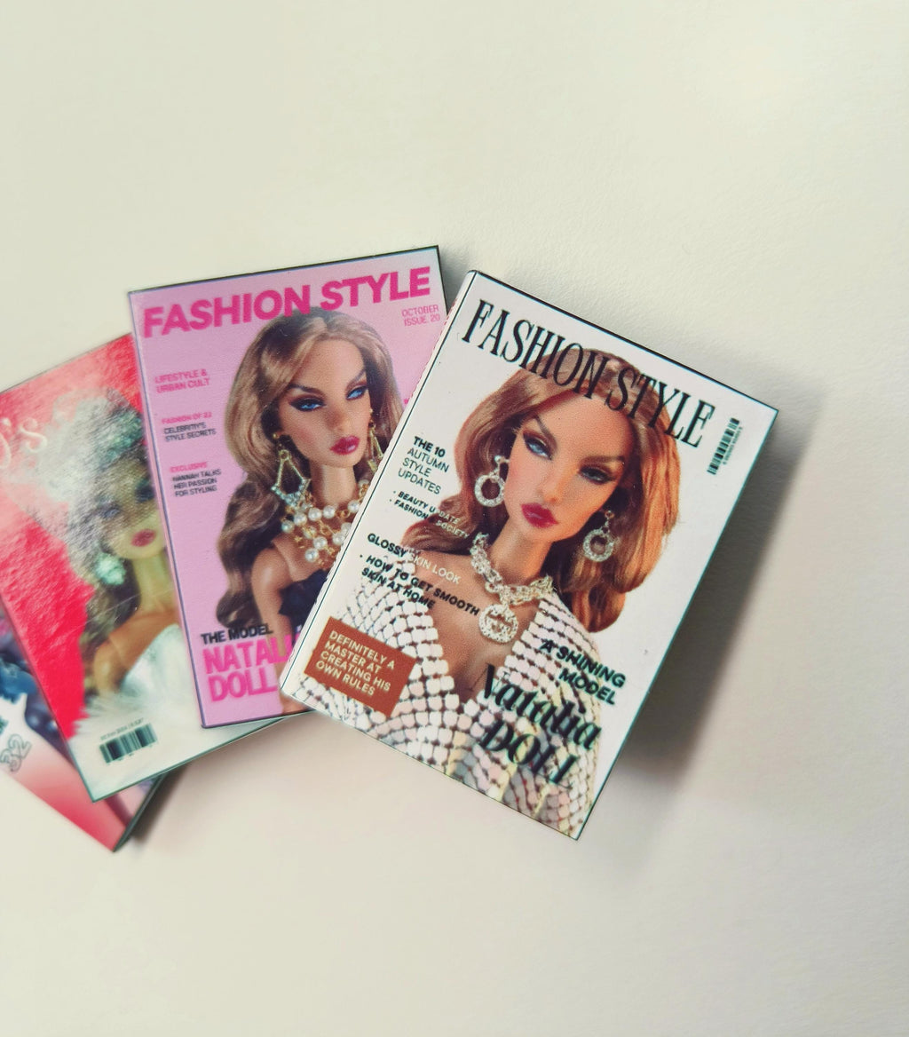 Printable Doll Fashion Magazine, 1:6 Scale Miniature (PDF Pattern)