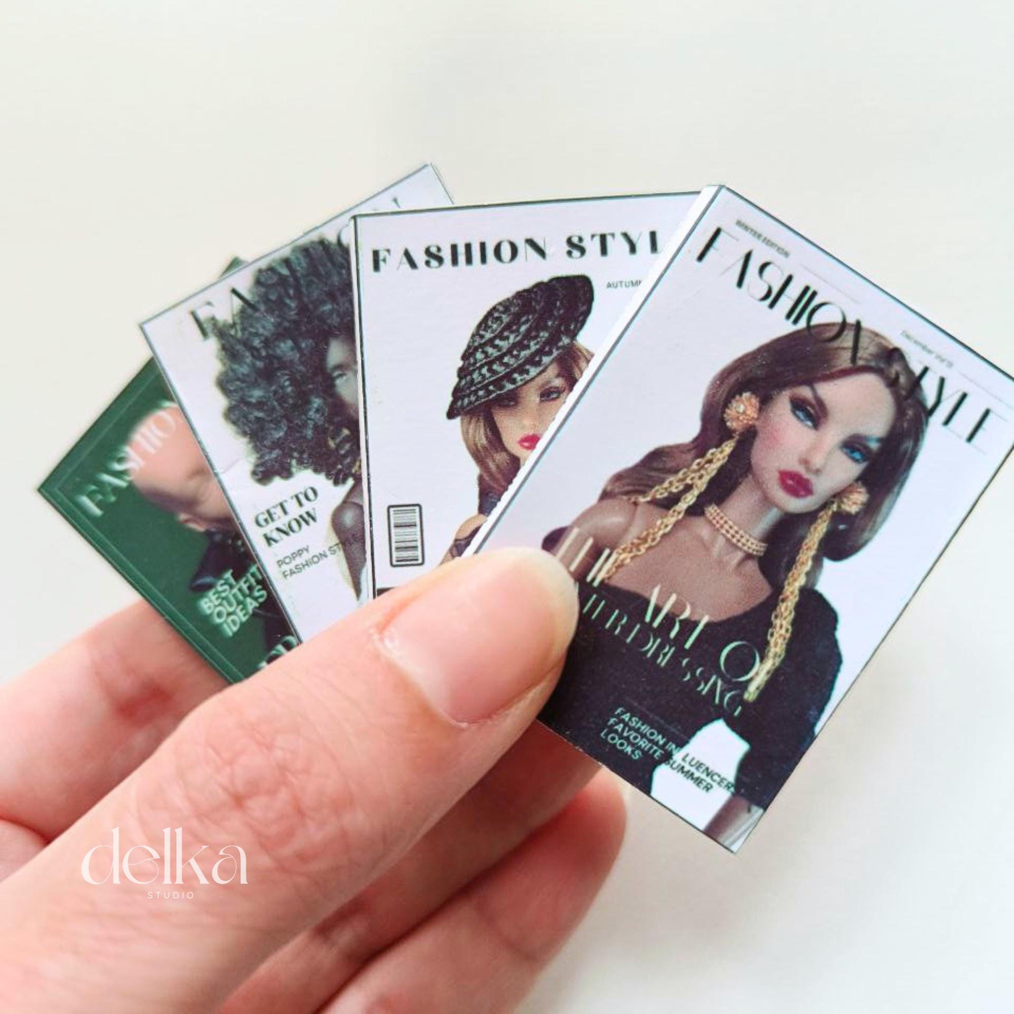 12 inch fashion magazines for fashion dolls