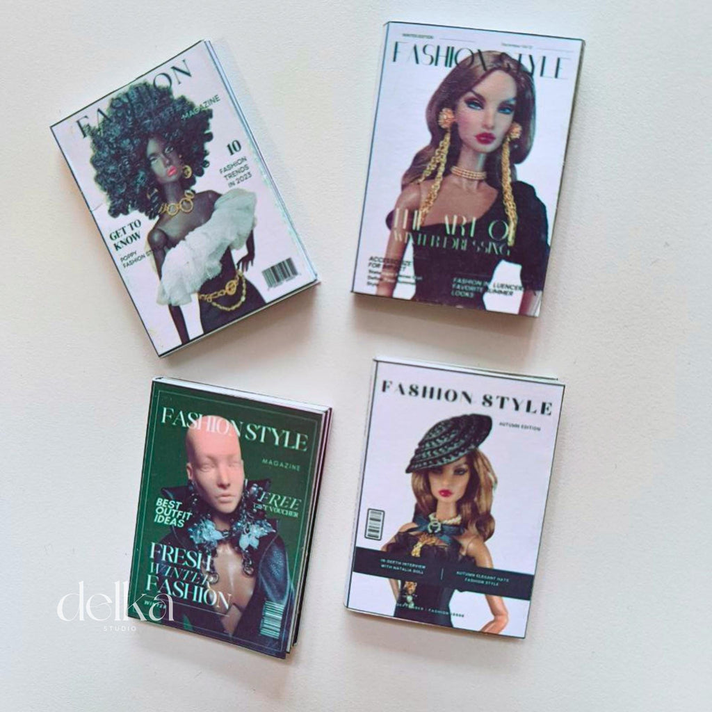 12 inch fashion magazines for fashion dolls