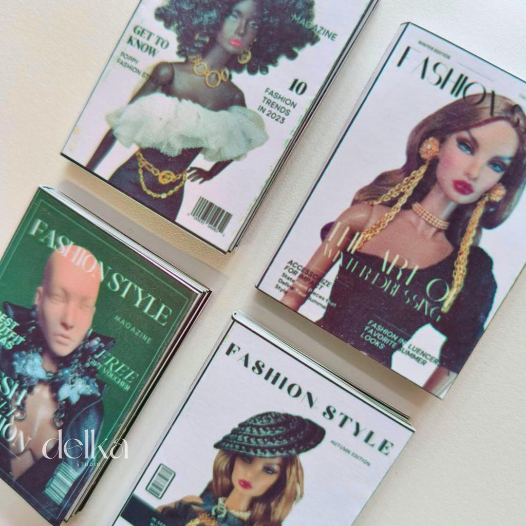 12 inch fashion magazines for fashion dolls