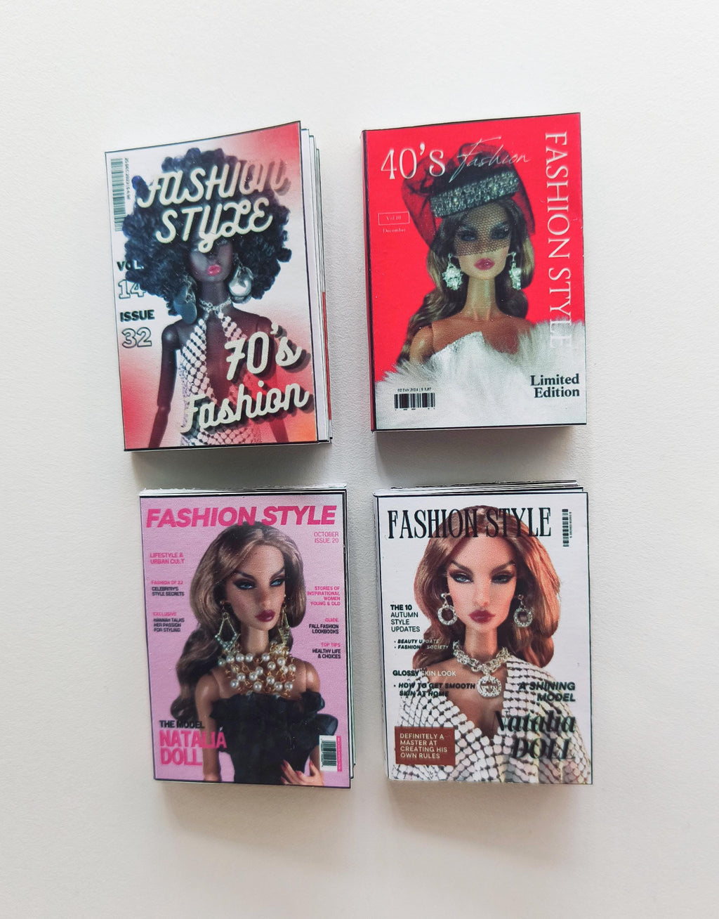 Printable Doll Fashion Magazine, 1:6 Scale Miniature (PDF Pattern)
