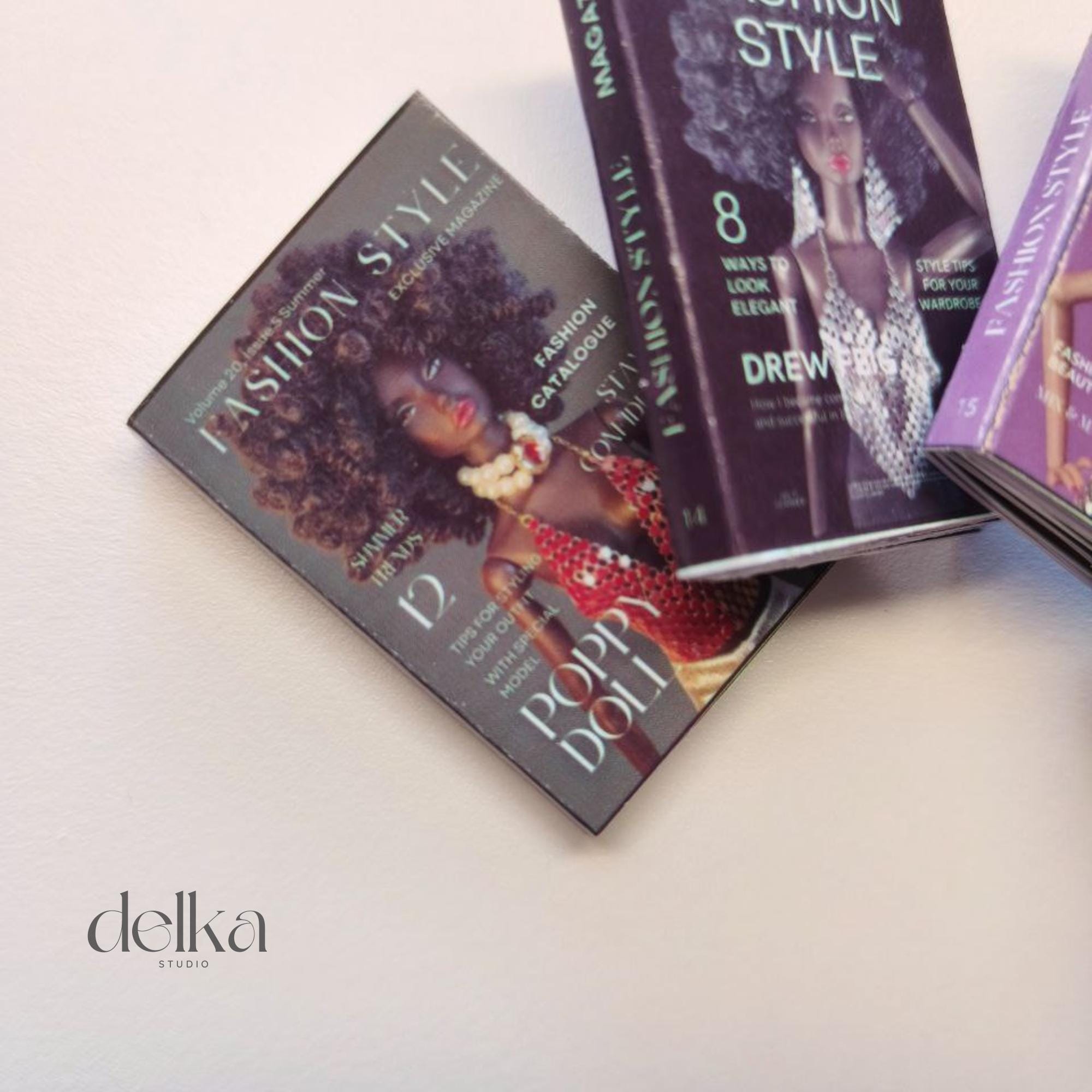 12 inch fashion magazines for fashion dolls