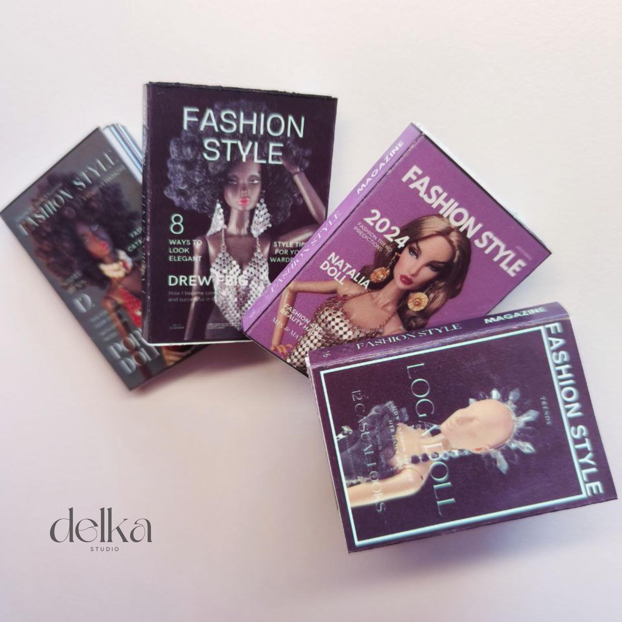 12 inch fashion magazines for fashion dolls