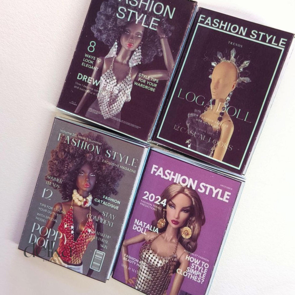 12 inch fashion magazines for fashion dolls