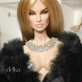 12 inch Glitter Rhinestone Choker for fashion dolls, 1:6 Scale Doll Necklace