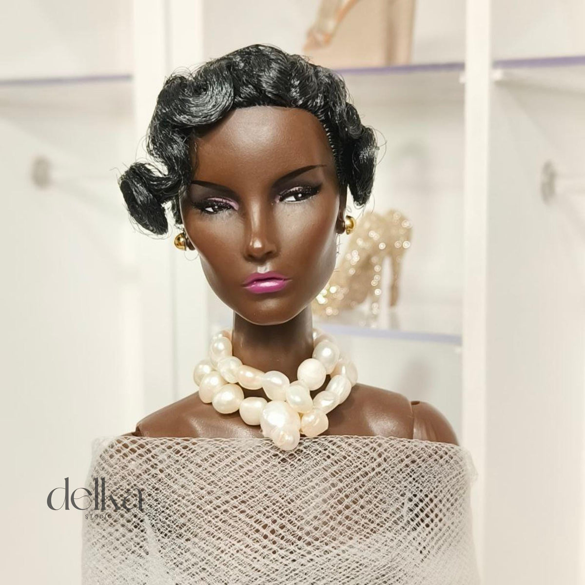 Pearl Choker: 1/6 Scale Doll Accessory for Fashion Royalty Dolls
