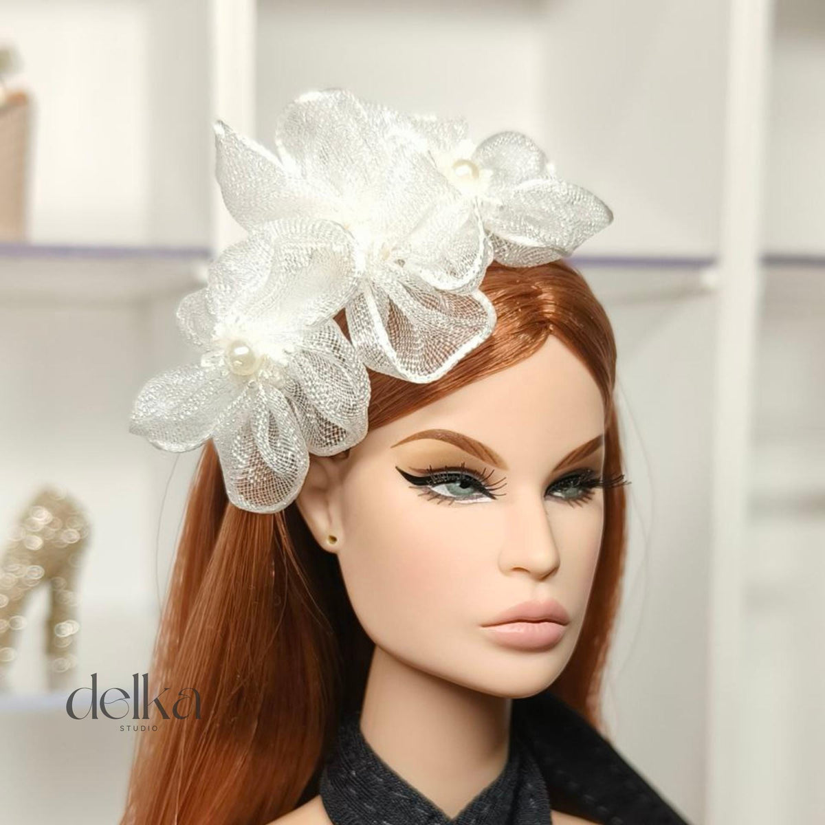 Flower Headband for 12 inch Dolls, Fashion Royalty Headdress