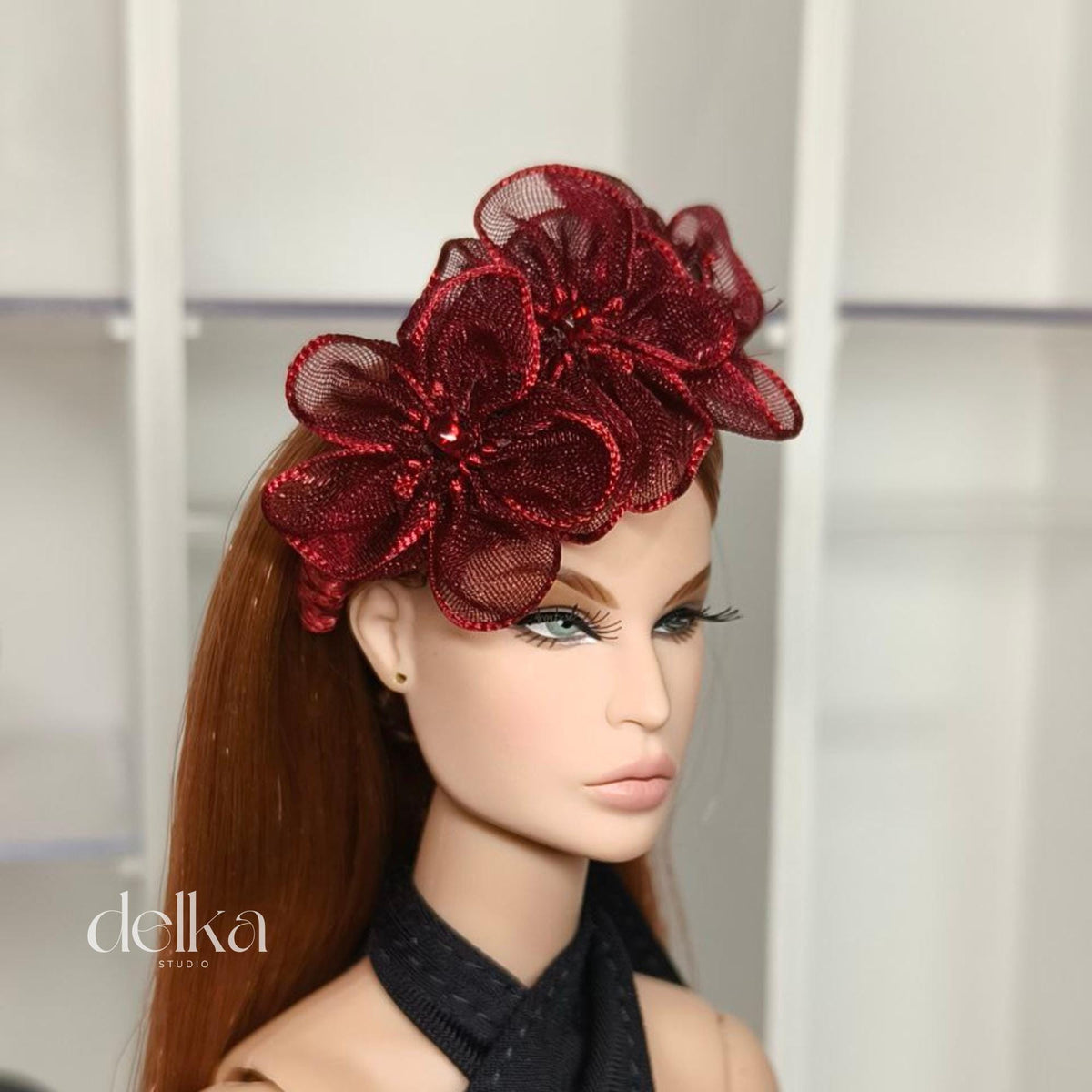 Flower Headband for 12 inch Dolls, Fashion Royalty Headdress