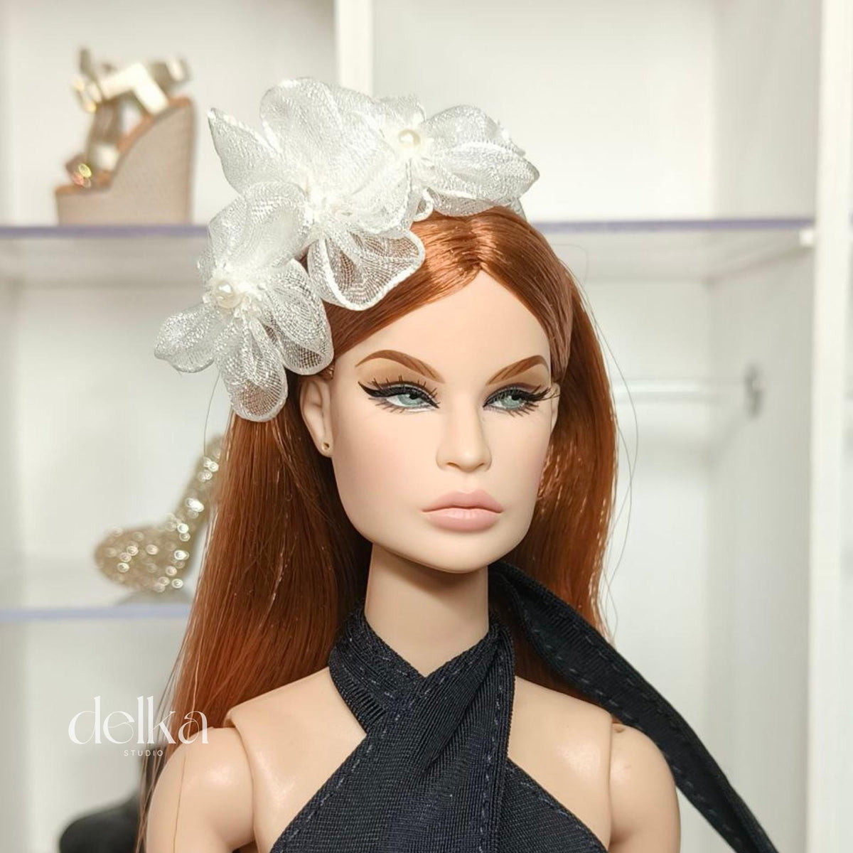 Flower Headband for 12 inch Dolls, Fashion Royalty Headdress