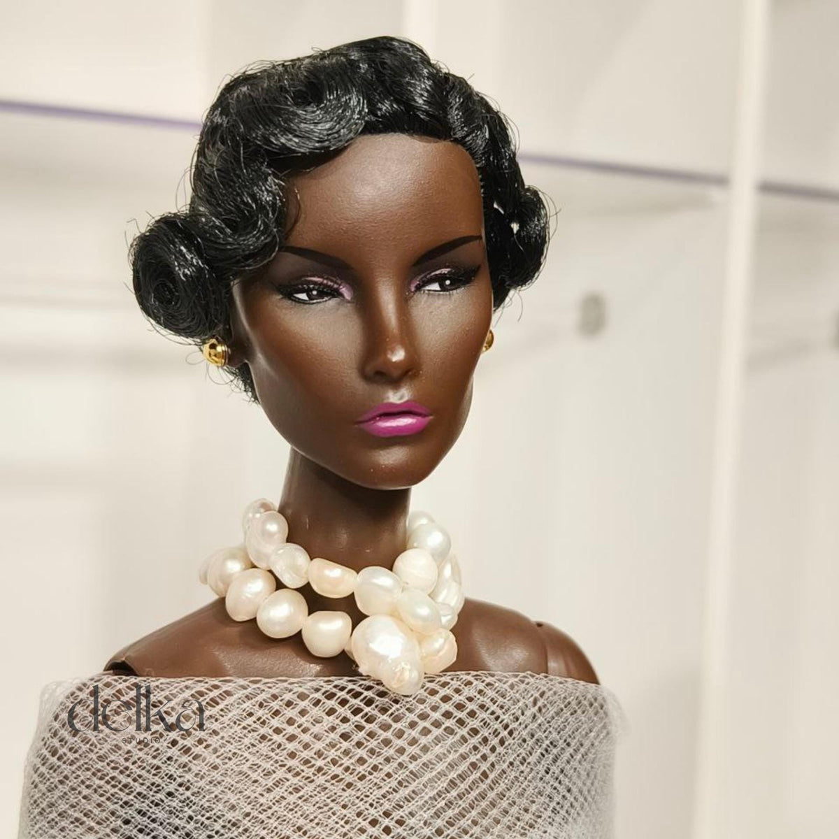 Pearl Choker: 1/6 Scale Doll Accessory for Fashion Royalty Dolls