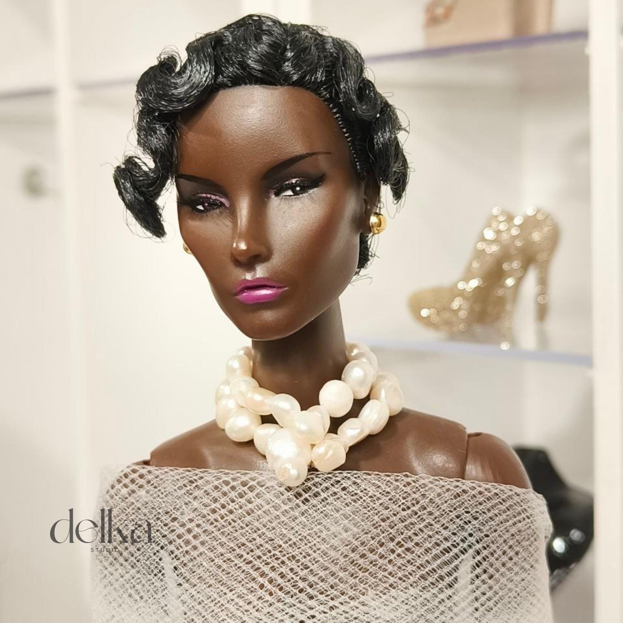Pearl Choker: 1/6 Scale Doll Accessory for Fashion Royalty Dolls