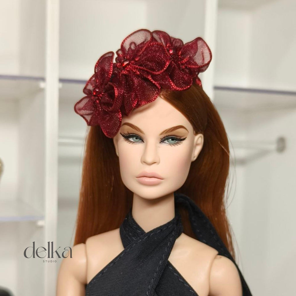 Flower Headband for 12 inch Dolls, Fashion Royalty Headdress