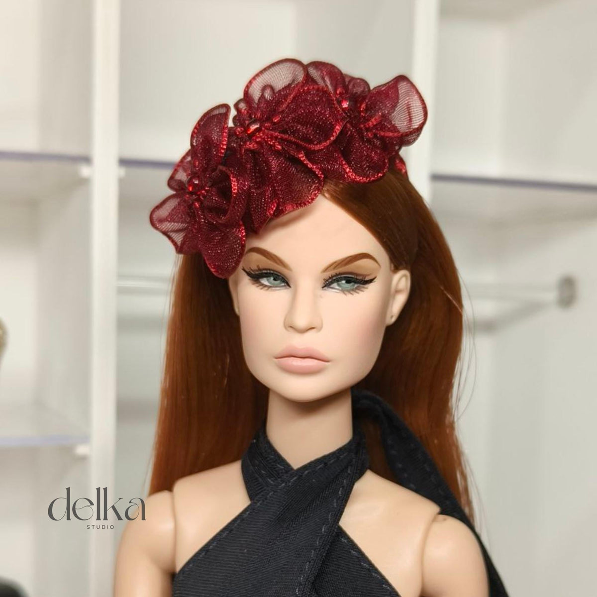 Flower Headband for 12 inch Dolls, Fashion Royalty Headdress