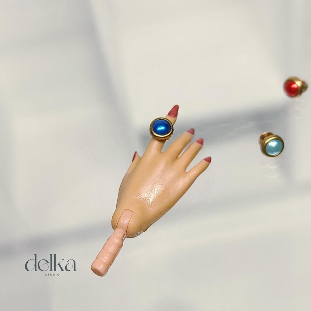 12 inch Handmade Pearl Ring for Fashion Royalty Dolls, 1:6 Scale ring dor dolls