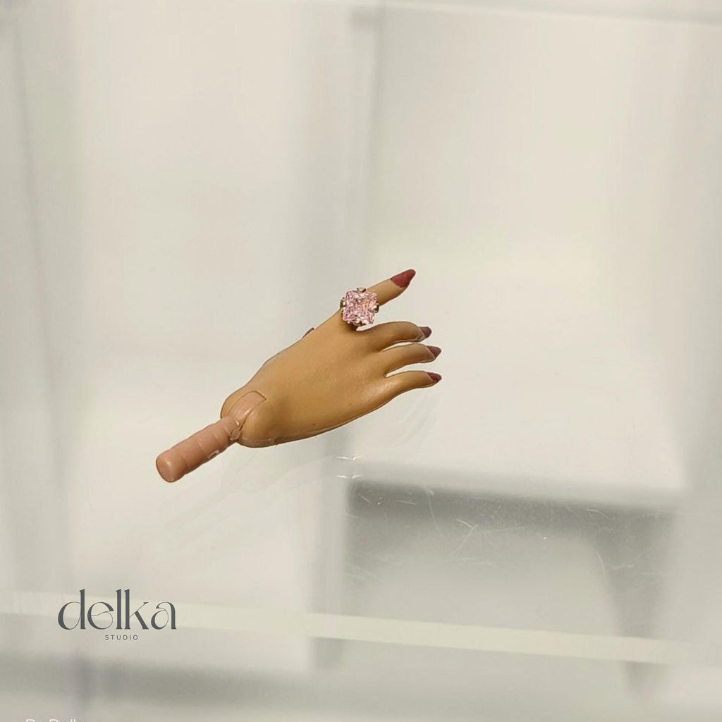 Miniature Gemstone Ring for Fashion Royalty Dolls, 1/6 Scale