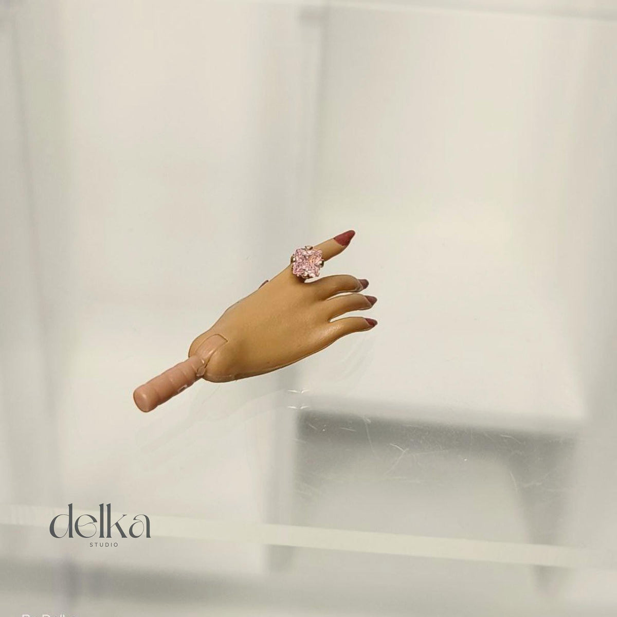 Miniature Gemstone Ring for Fashion Royalty Dolls, 1/6 Scale