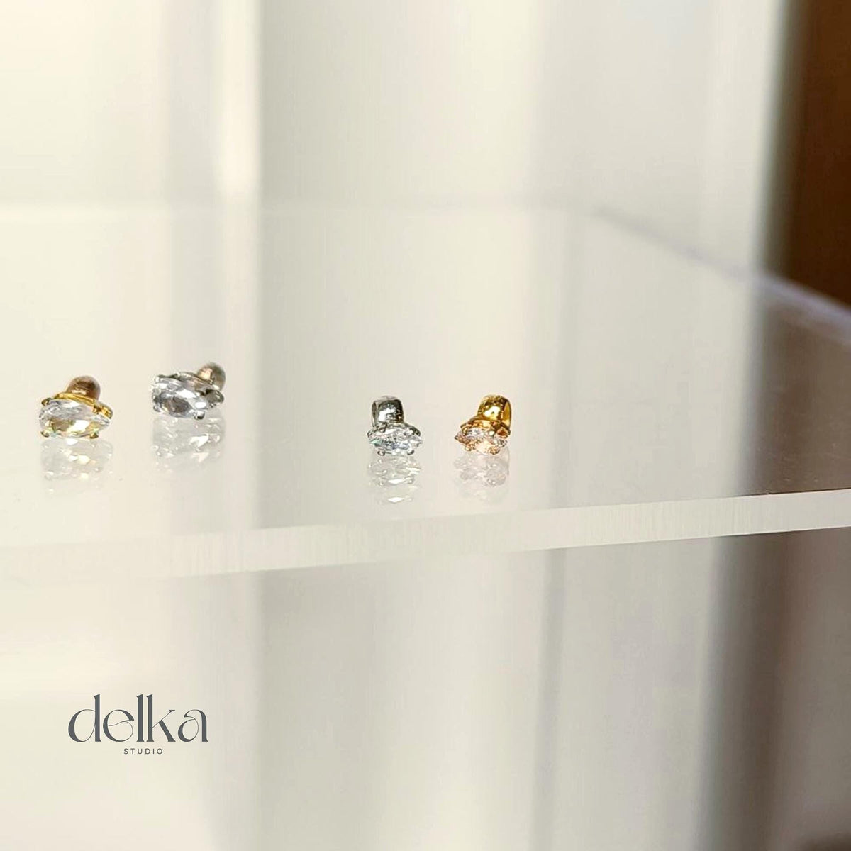 Rhinestone Rings for Fashion Royalty Dolls, 1:6 Scale, Pack of 2
