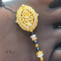 12 inch handmade miniature jeweled gold mirror for Fashion dolls