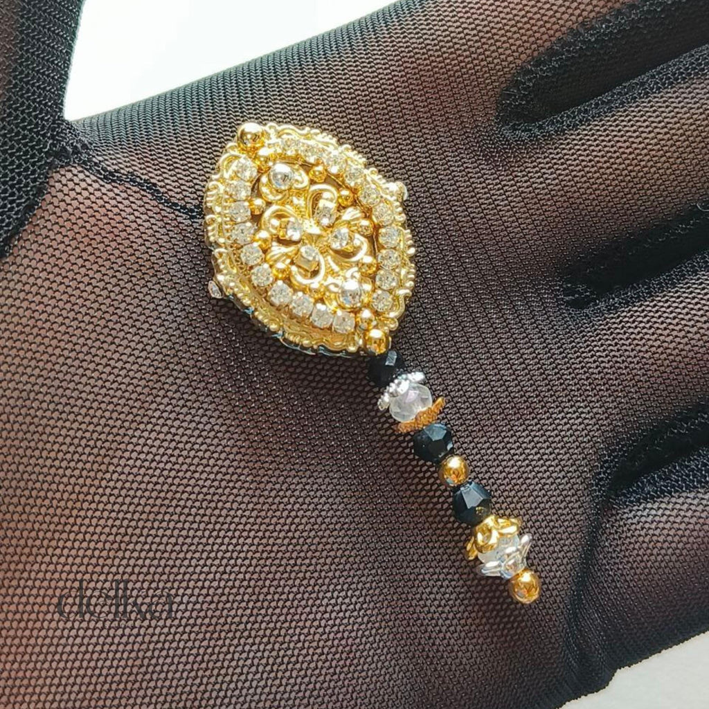 12 inch handmade miniature jeweled gold mirror for Fashion dolls