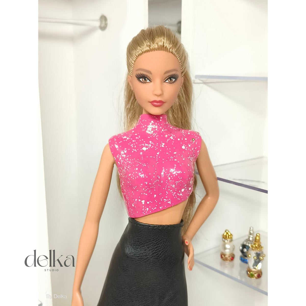 12 Inch Bodice for fashion dolls, Rigid Bra dolls, 1:6 scale doll Corset