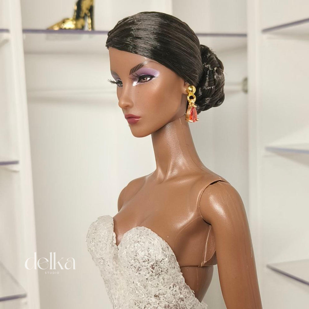 Jewel Earrings for Fashion Royalty Dolls: 1/6 Scale Collector Jewelry