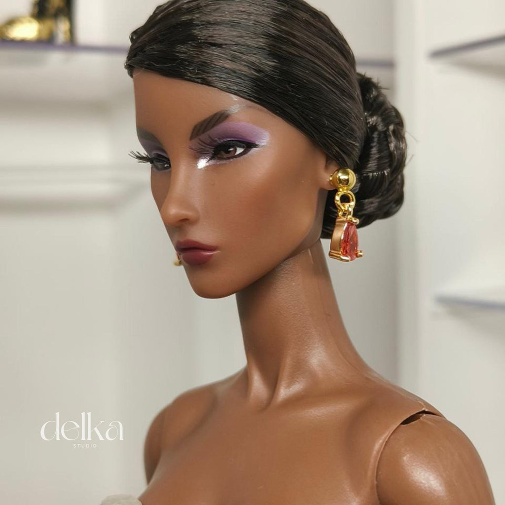 Jewel Earrings for Fashion Royalty Dolls: 1/6 Scale Collector Jewelry