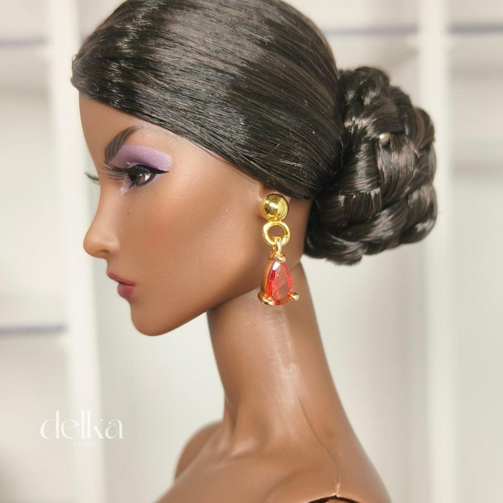 Jewel Earrings for Fashion Royalty Dolls: 1/6 Scale Collector Jewelry