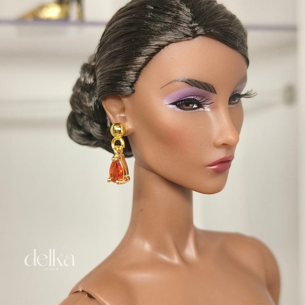 Jewel Earrings for Fashion Royalty Dolls: 1/6 Scale Collector Jewelry