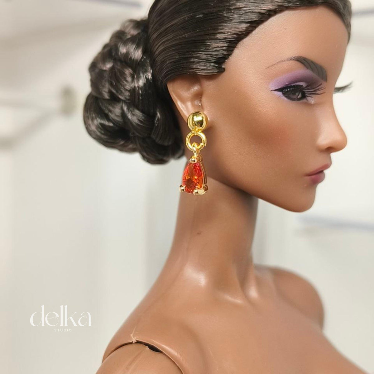 Jewel Earrings for Fashion Royalty Dolls: 1/6 Scale Collector Jewelry