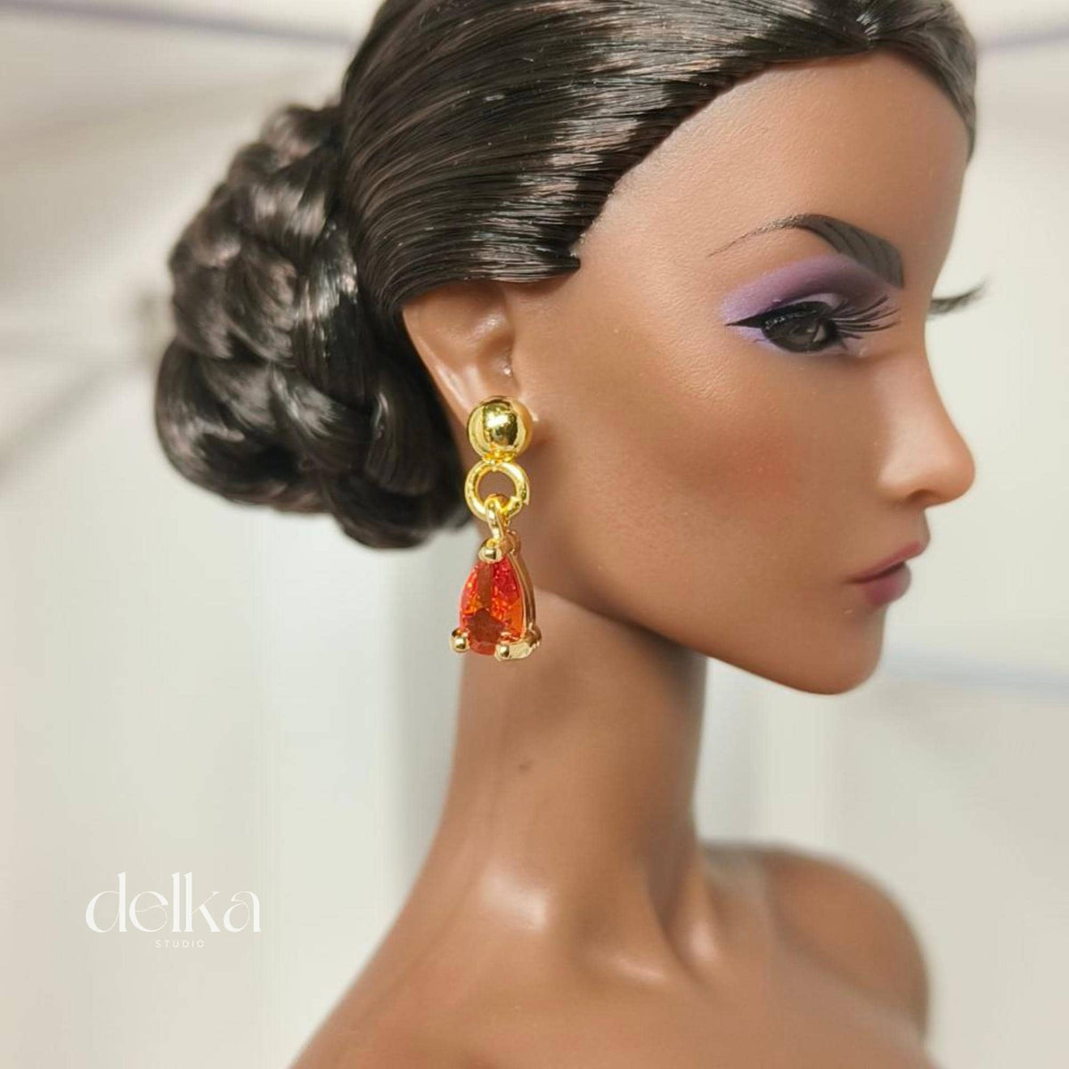 Jewel Earrings for Fashion Royalty Dolls: 1/6 Scale Collector Jewelry