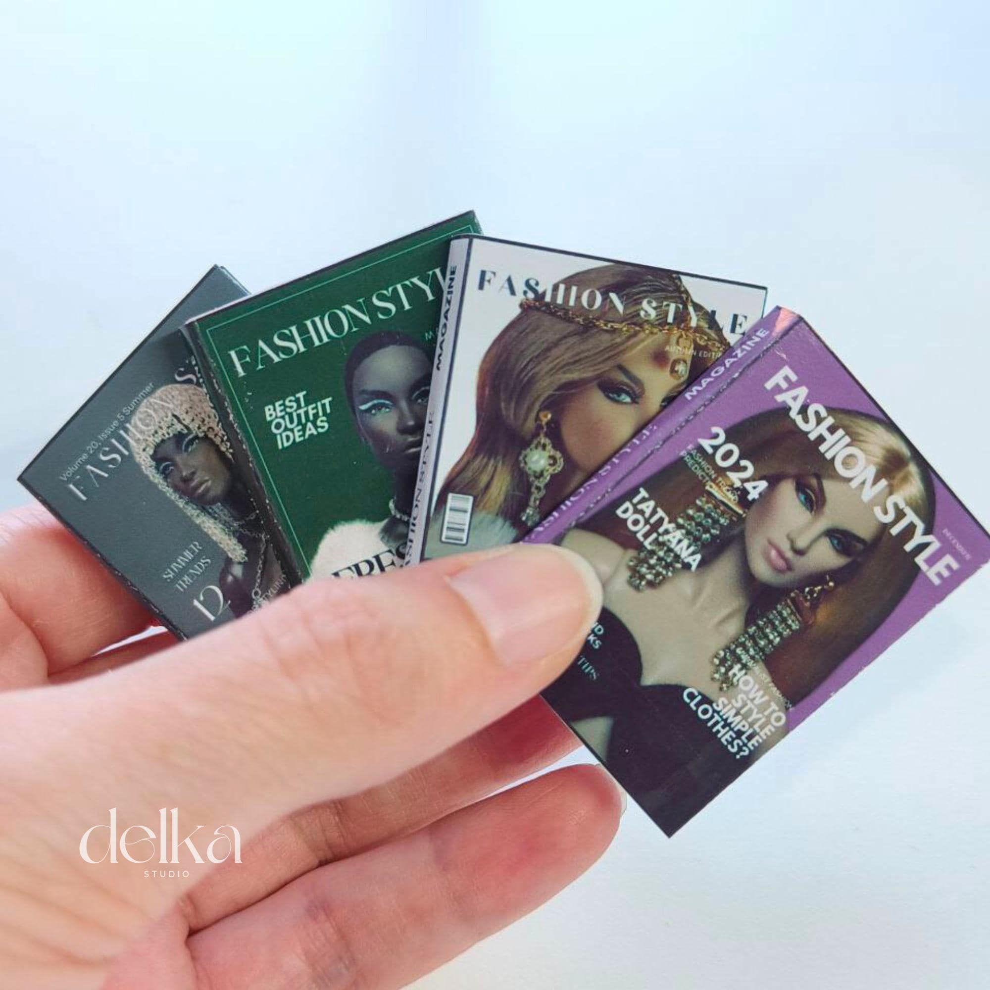 Printable Doll Magazine Patterns, 1:6 Scale Miniature (PDF Download)
