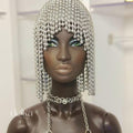Metallic Silver Doll Wig, 1:6 Scale, Fashion Royalty, Nu Face
