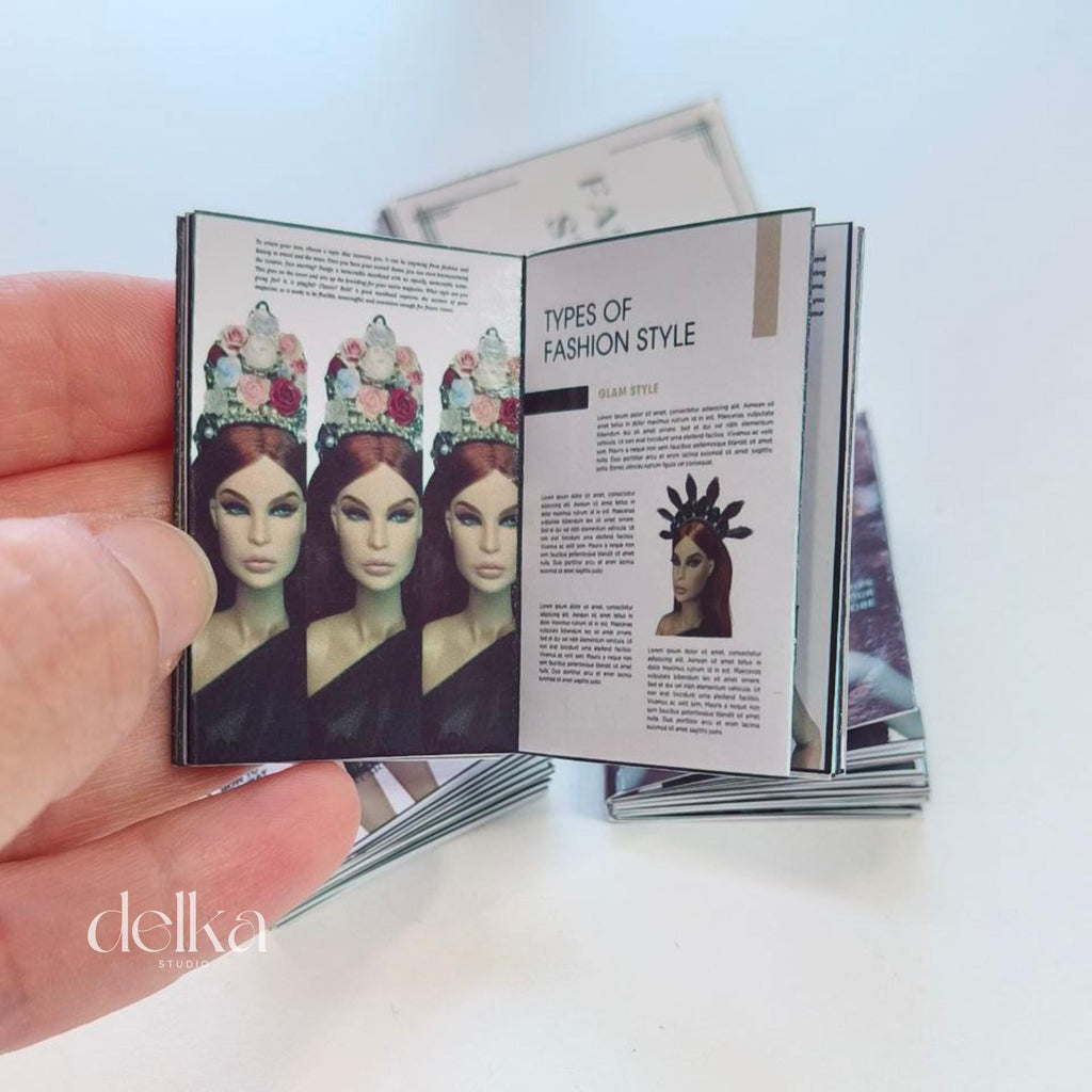 Printable Doll Fashion Magazine Patterns, 1:6 Scale (Digital Download)