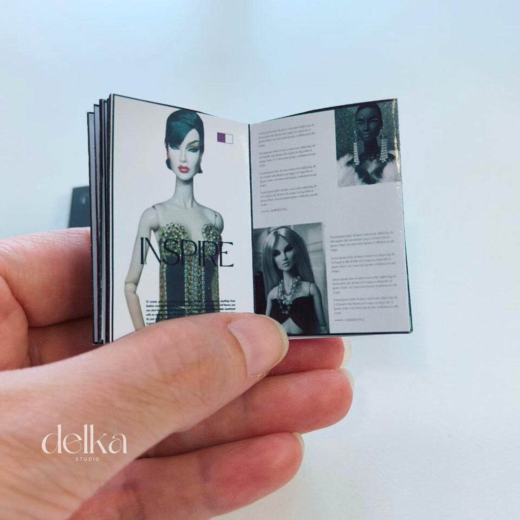 Printable Doll Magazine Patterns, 1:6 Scale Miniature (PDF Download)