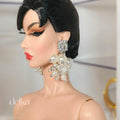 Jewel Earrings for Fashion Royalty Dolls: 1/6 Scale Collector Jewelry