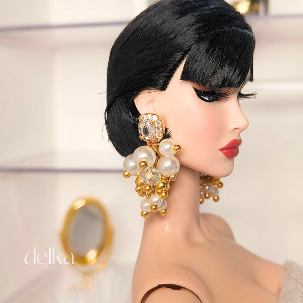 Jewel Earrings for Fashion Royalty Dolls: 1/6 Scale Collector Jewelry