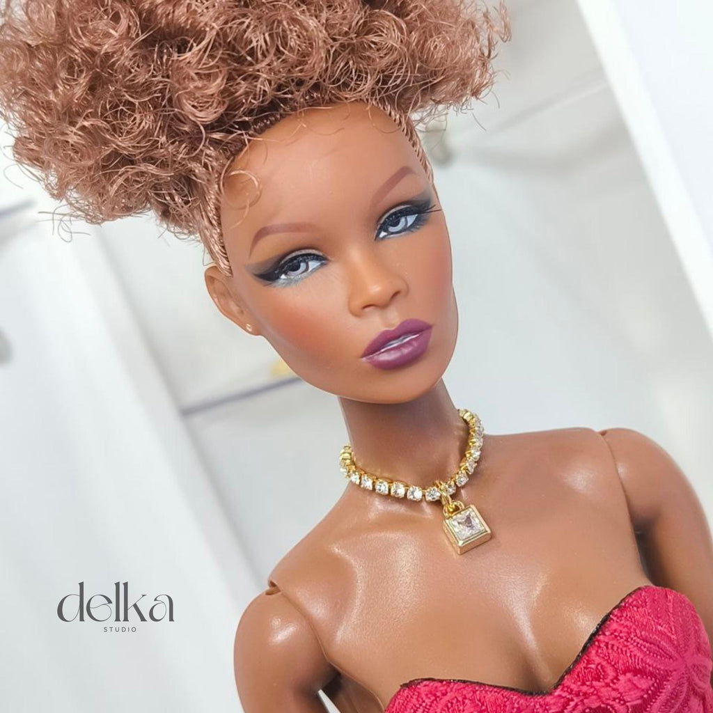 12 inch rhinestone choker for fashion dolls