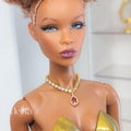 Rhinestone Jeweled Choker, 1:6 Scale Necklace, Fashion Doll Jewelry