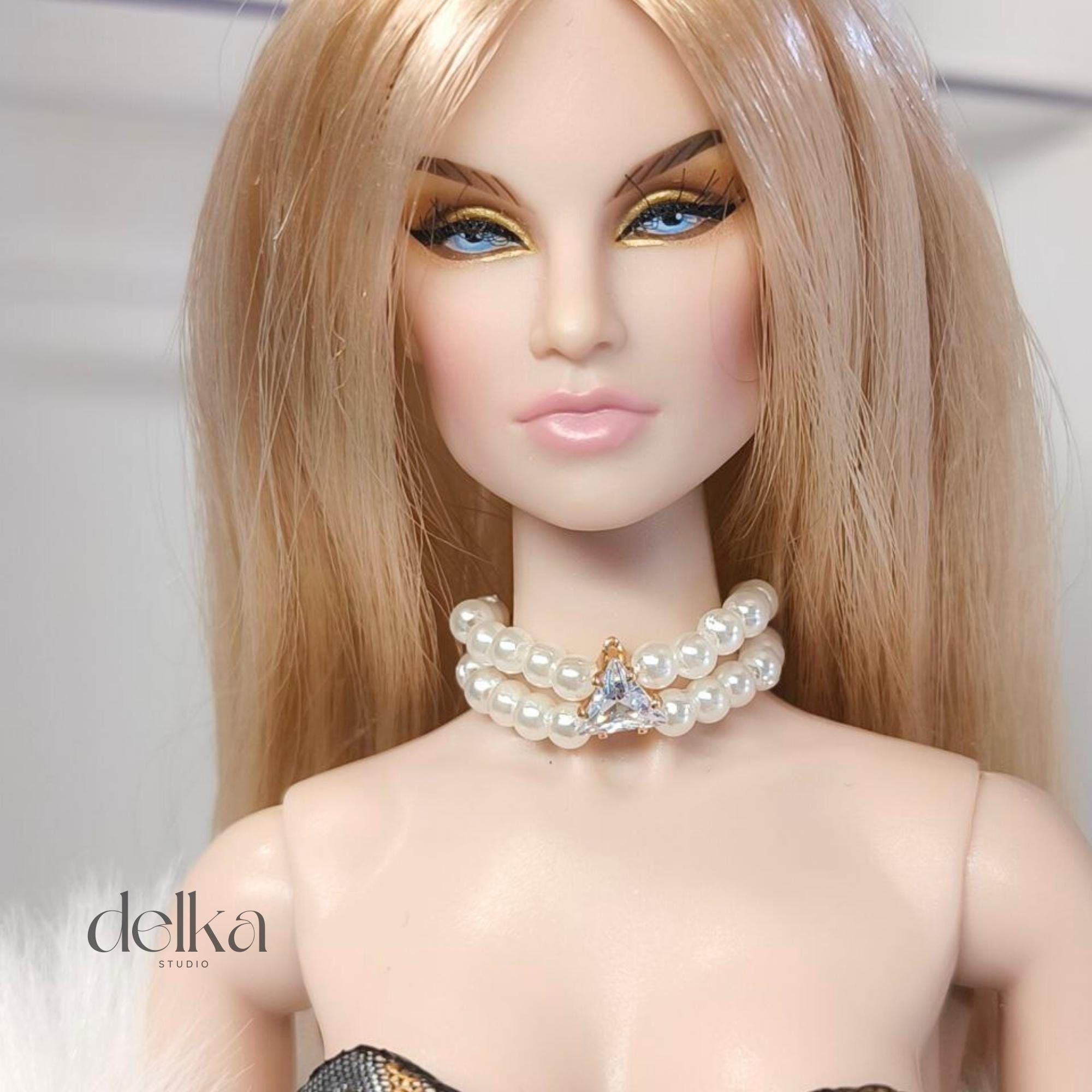Pearl Choker Necklace for 1/6 Scale Fashion Dolls