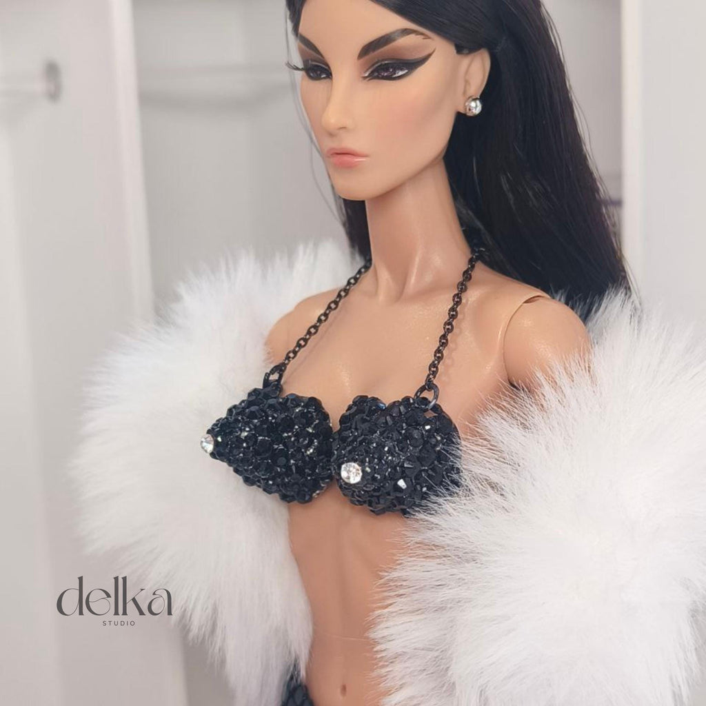 80s Metallic Top for Fashion Royalty, Poppy Parker 12-inch Dolls