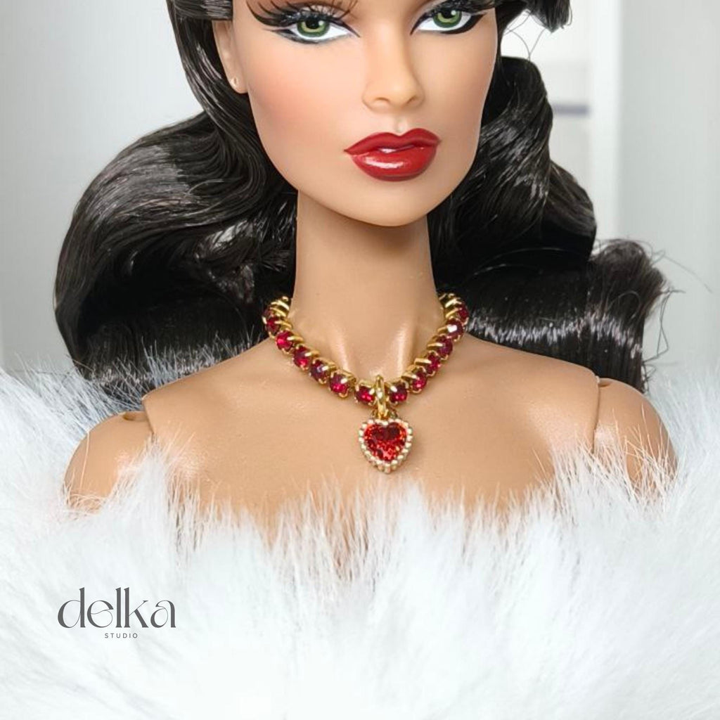12 inch rhinestone choker for fashion dolls