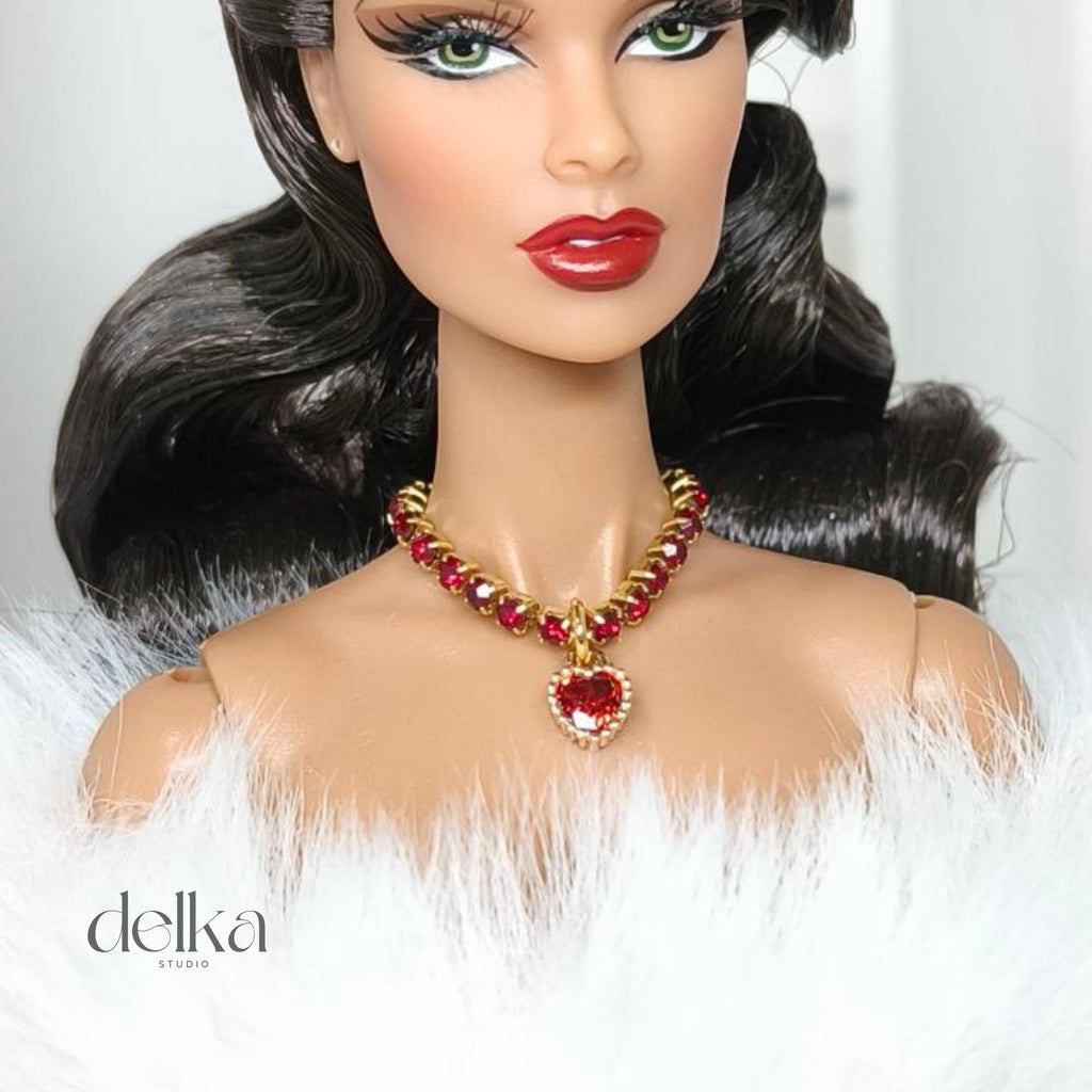 12 inch rhinestone choker for fashion dolls