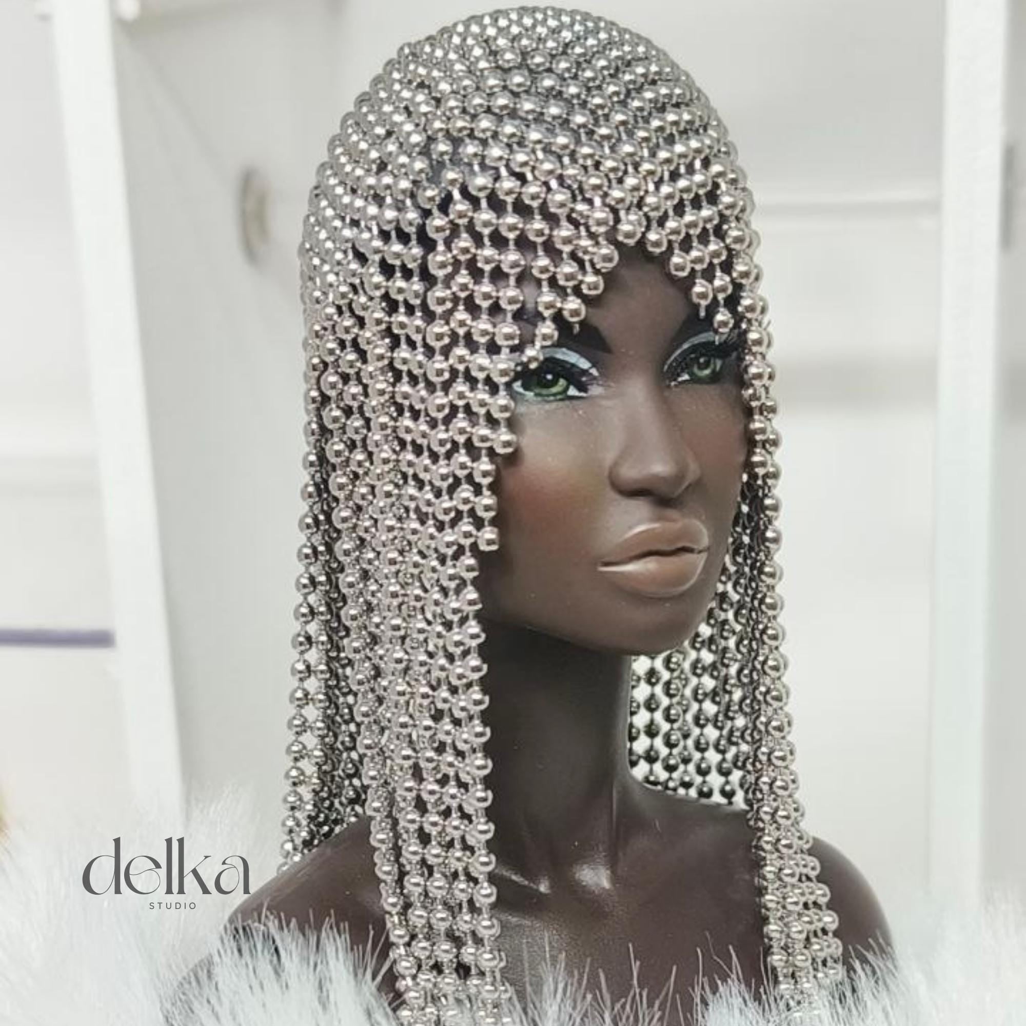 Metallic Silver Wig, 12 inch, for Fashion Royalty Dolls