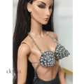 80s Style Cone Bra for 12 inch Fashion Dolls, Gift for Collectors