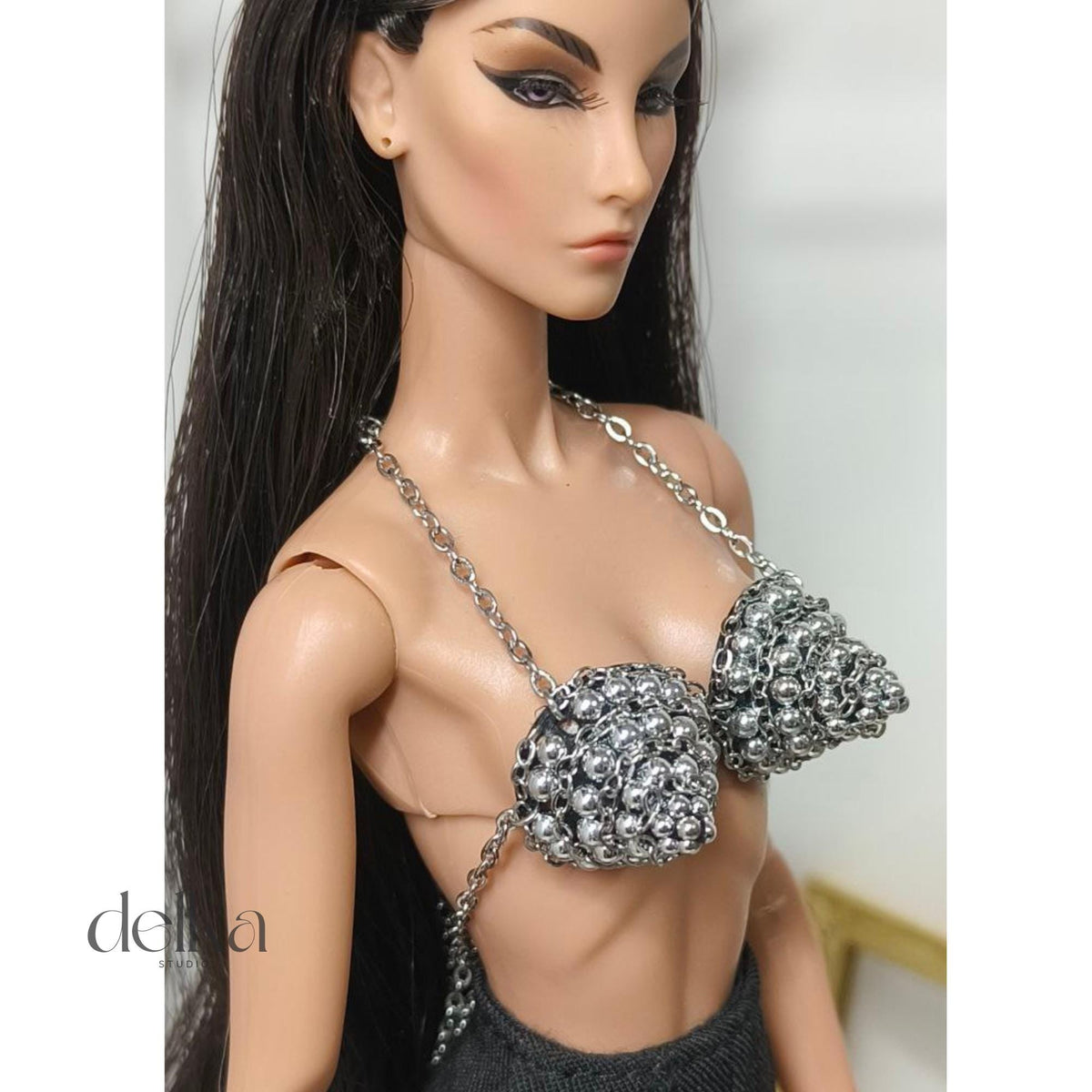 80s Style Cone Bra for 12 inch Fashion Dolls, Gift for Collectors