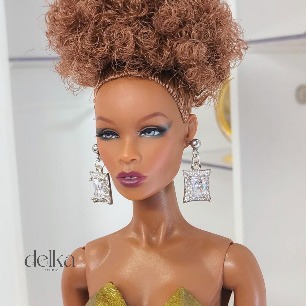 Jewel Earrings for Fashion Royalty Dolls, 1:6 Scale