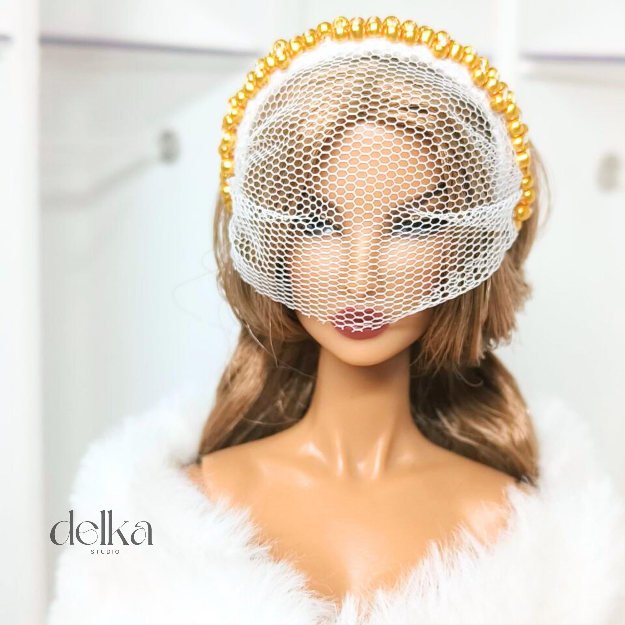 12 inch vintage Doll Headpiece for Fashion Royalty, 1:6 Scale headband for dolls