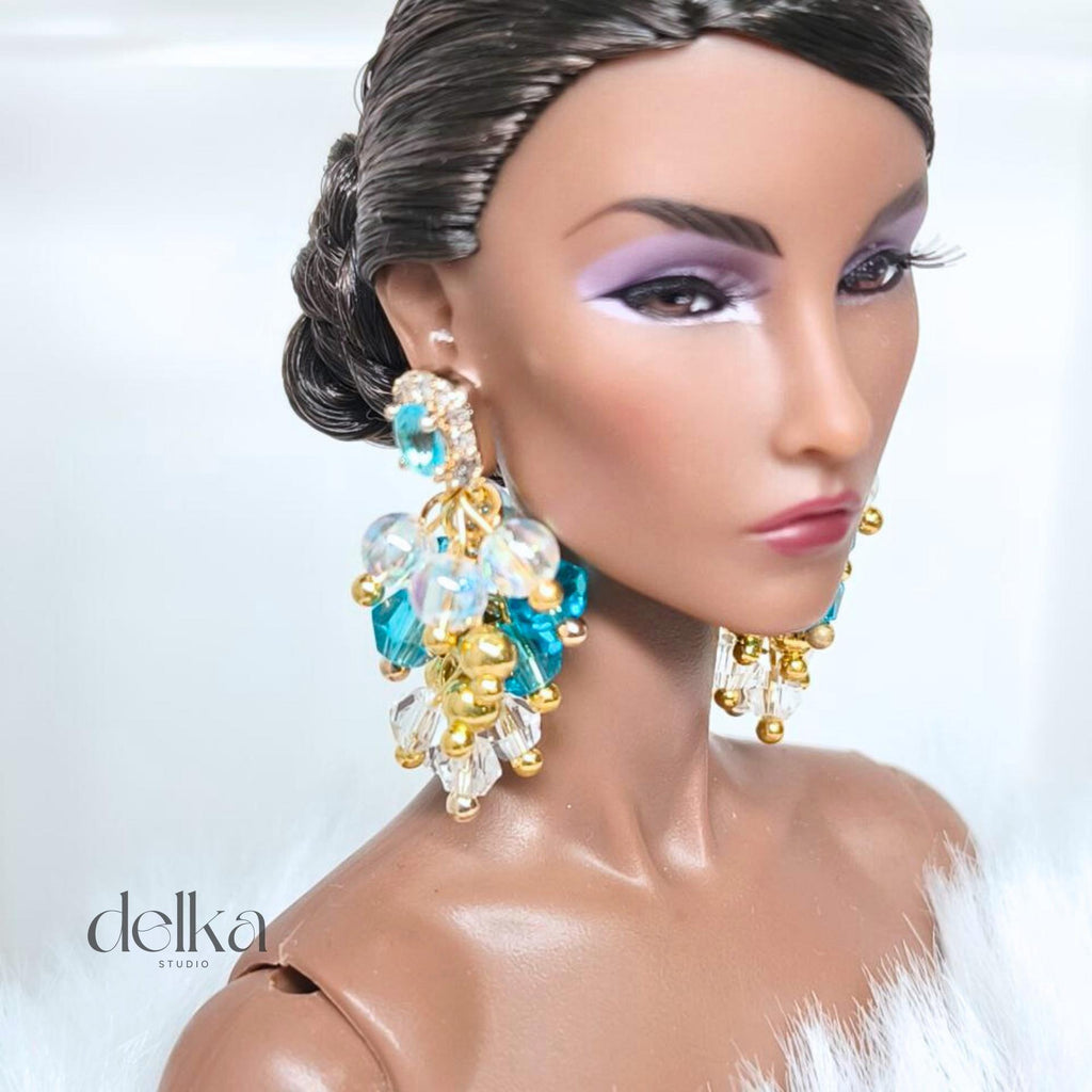 Jewel Earrings for Fashion Royalty Dolls: 1/6 Scale Collector Jewelry