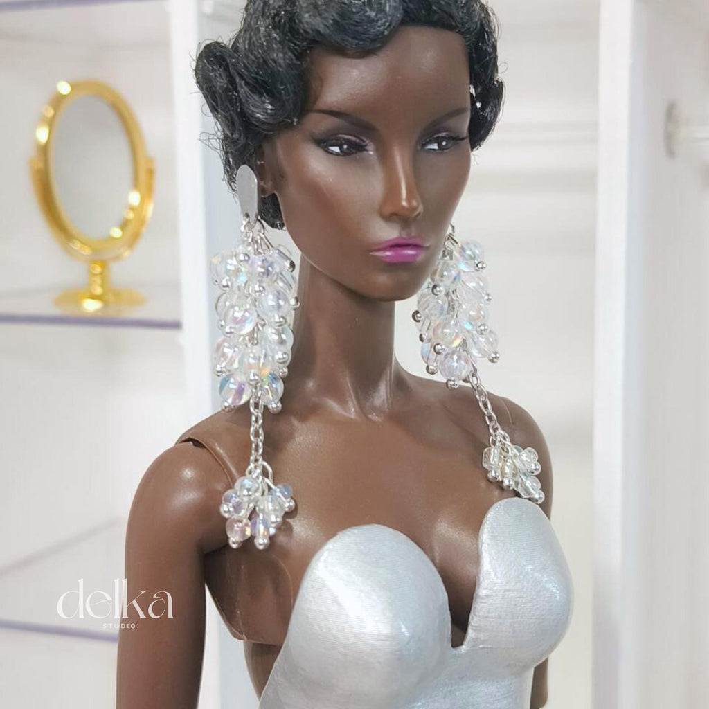 12 inch Jewel Earrings for Fashion Royalty Doll, 1/6 Scale Jewelry for dolls